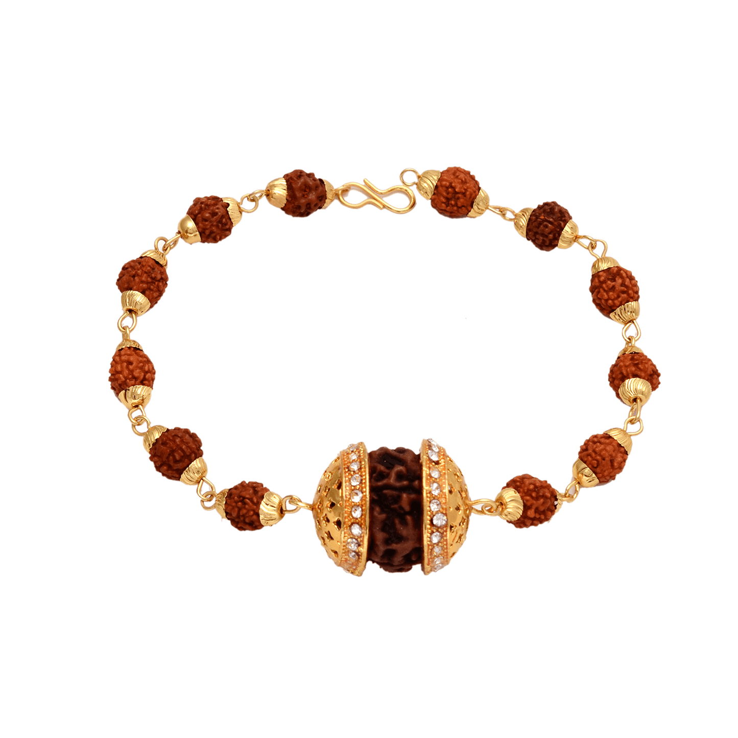 5 Face Rudraksha Bracelet - Original Rudraksha from Nepal - Aemorio
