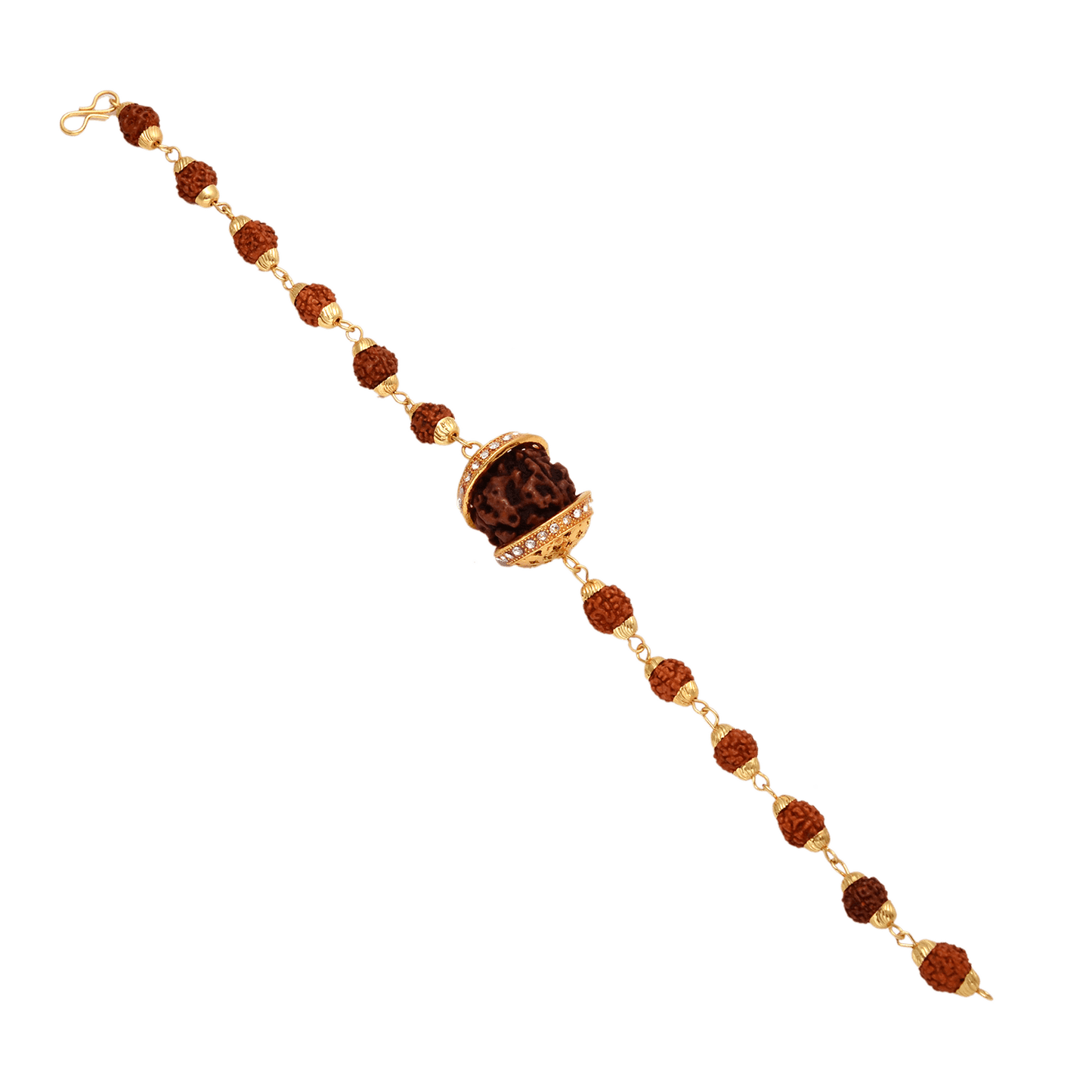 5 Face Rudraksha Bracelet - Original Rudraksha from Nepal - Aemorio