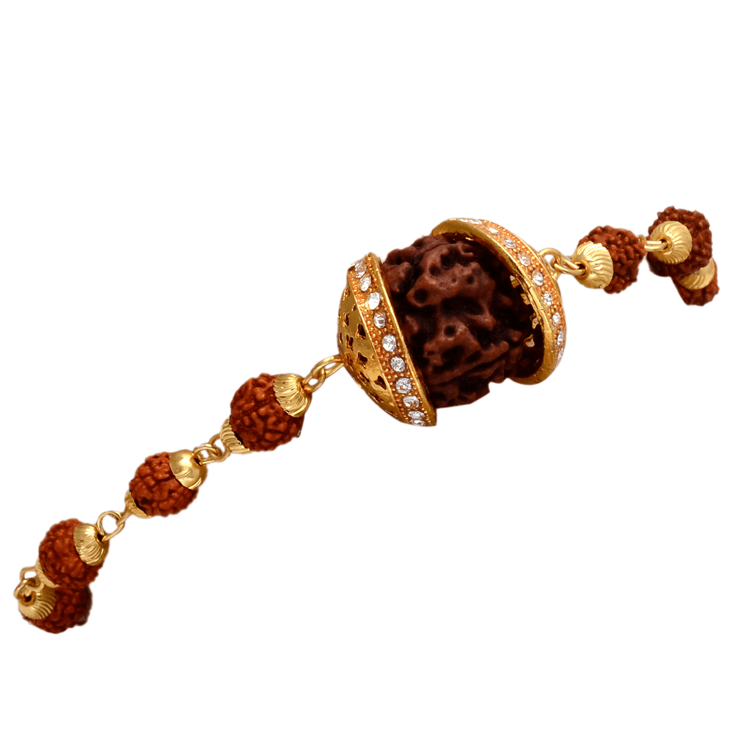 5 Face Rudraksha Bracelet - Original Rudraksha from Nepal - Aemorio