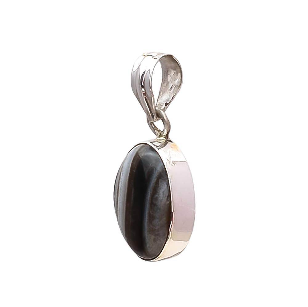 Black & White Sulemani Hakik Agate Pendant - Aemorio