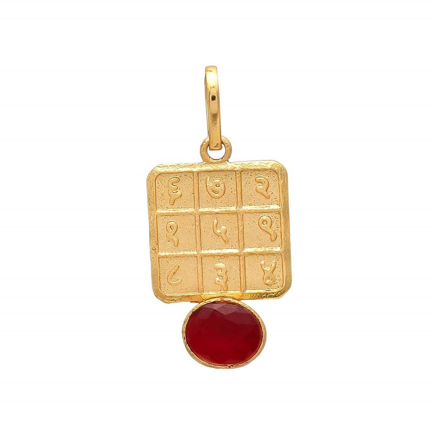 ЁЯжБ Leo Zodiac Ruby Pendant тАУ Confidence & Clarity Boost inner strength, love, and leadership with Manik gemstone - Aemorio
