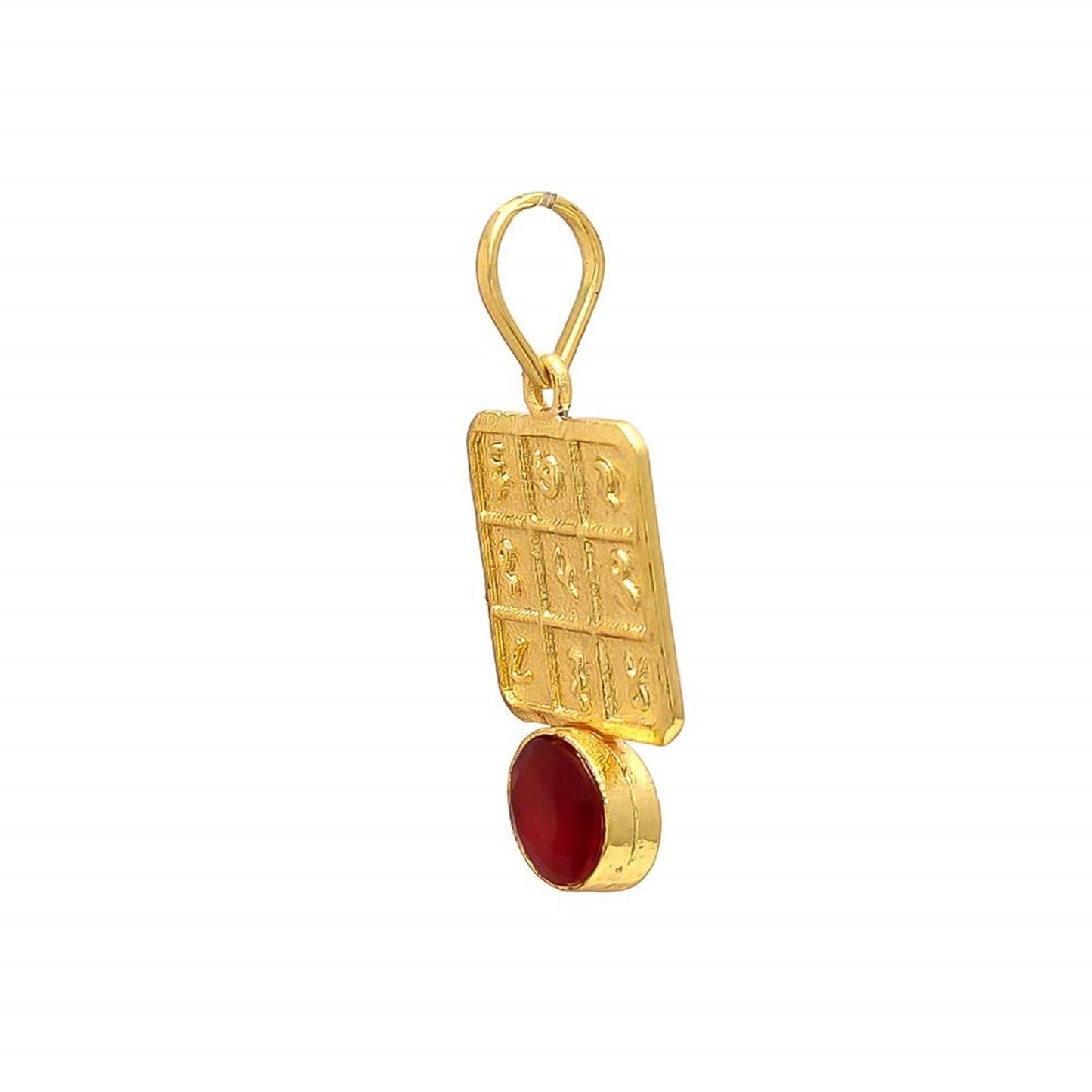 ЁЯжБ Leo Zodiac Ruby Pendant тАУ Confidence & Clarity Boost inner strength, love, and leadership with Manik gemstone - Aemorio