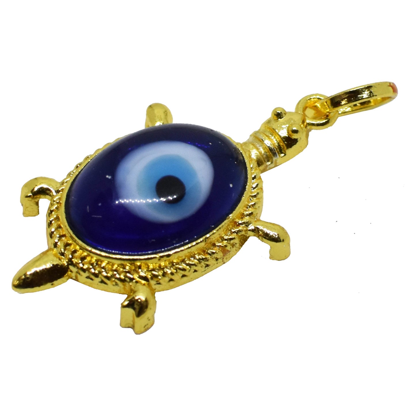Tortoise Shaped Evil Eye Pendant for Luck and Protection - Aemorio