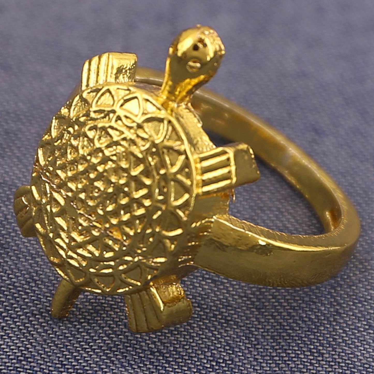 Meru Tortoise Shri Yantra Ring – Prosperity & Protection - Aemorio