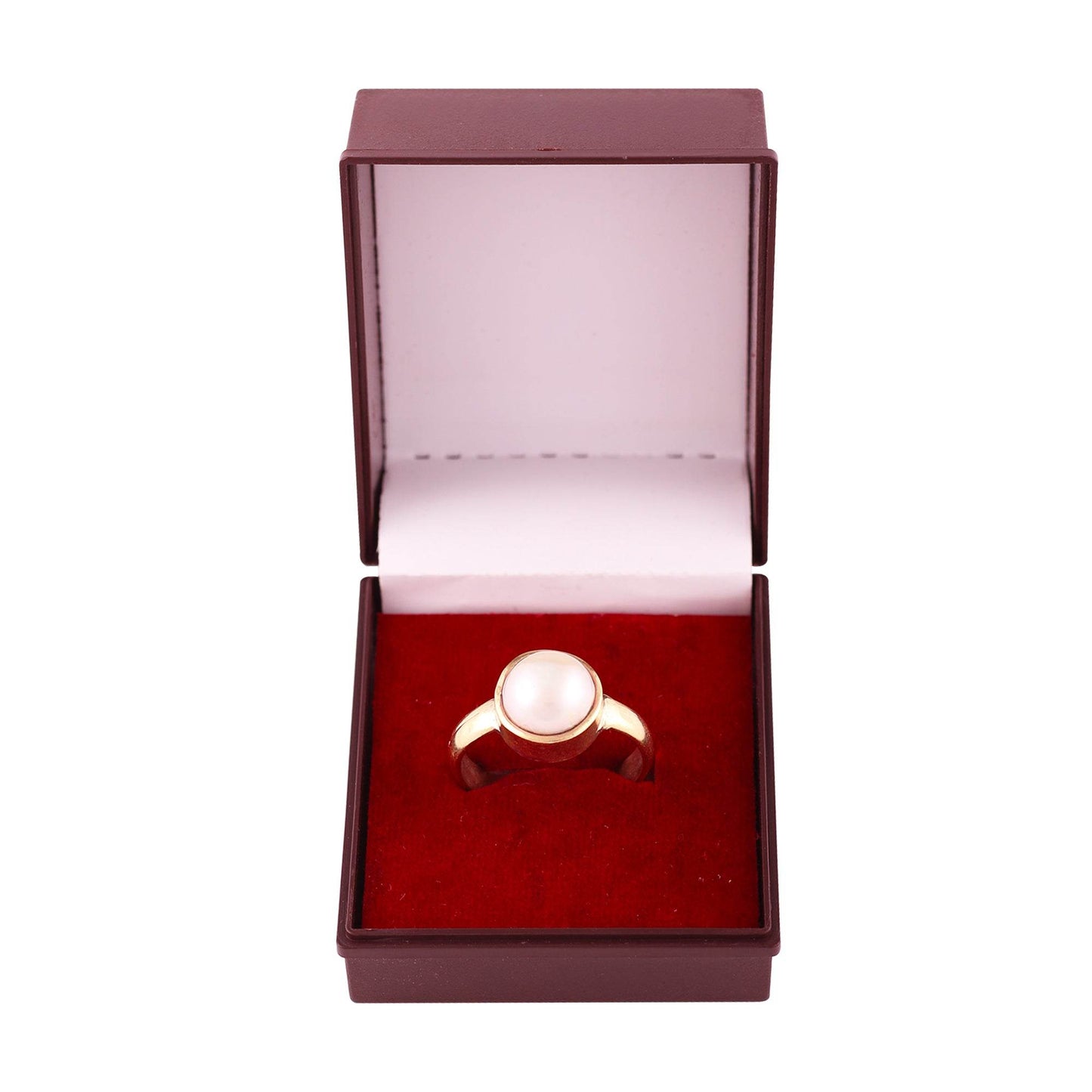 Certified Adjustable Pearl (Moti) Ring – Unisex & Astrological - Aemorio
