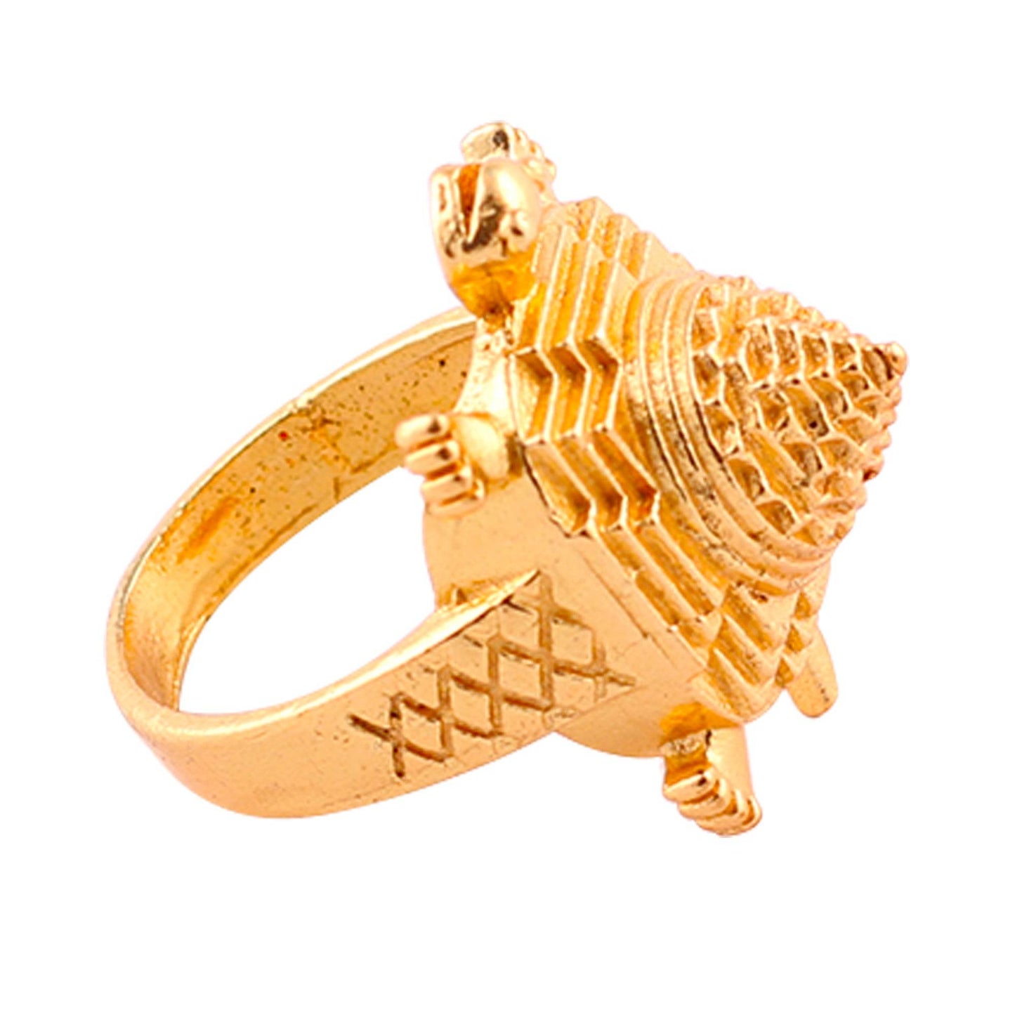 Meru ShriYantra Tortoise Ring – Blessings of Prosperity & Wisdom - Aemorio