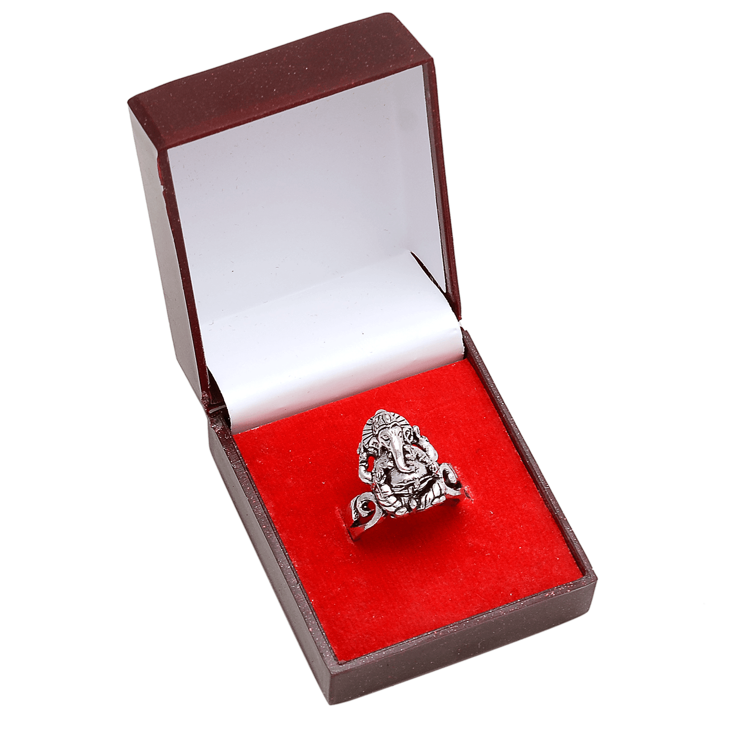 Buy Lord Ganesha Silver Ring – Panchdhatu Spiritual Ring - Aemorio