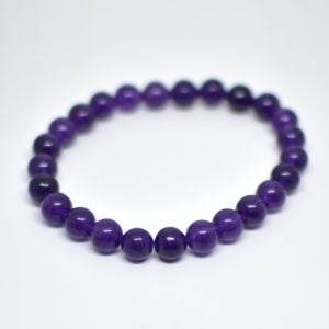 Purple Agate Stone Healing Energy Bracelet - Aemorio