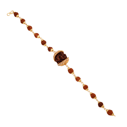 5 Face Rudraksha Bracelet - Original Rudraksha from Nepal - Aemorio