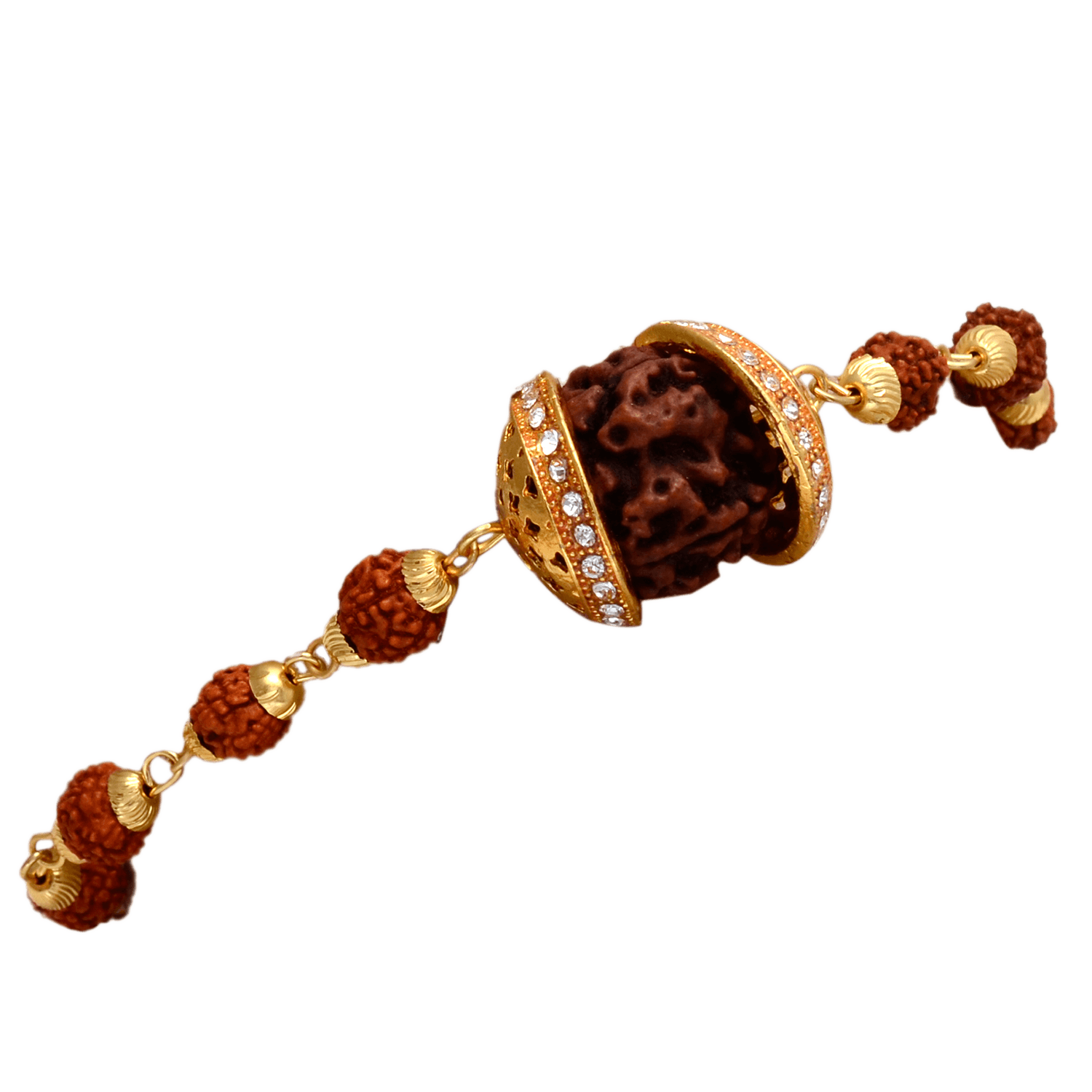 5 Face Rudraksha Bracelet - Original Rudraksha from Nepal - Aemorio