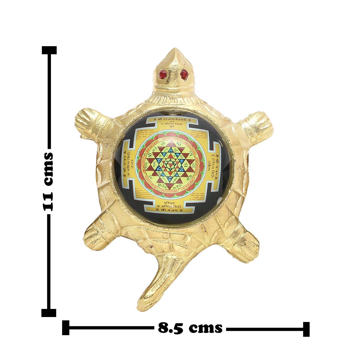Tortoise/Kachua Shri Yantra with 3D - Protection & Prosperity - Aemorio