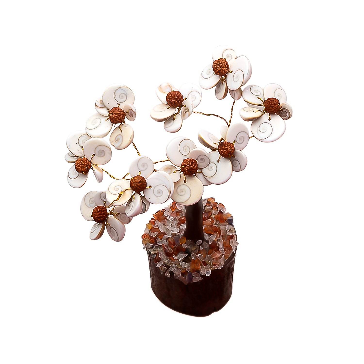 Gomti Chakra Tree with 54 Beads Rudraksha – Spiritual Blessings - Aemorio