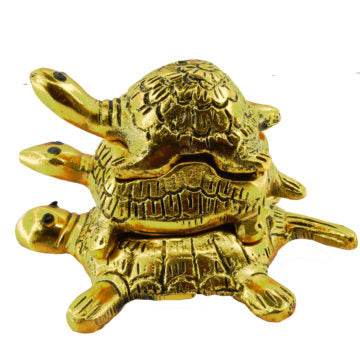Vastu Feng Shui Triple Tortoise – Good Luck & Protection - Aemorio