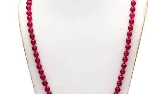 Red Agate Hakik Japa Mala – 108+1 Beads (6mm) - Aemorio