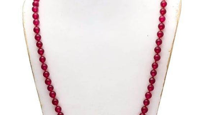 Red Agate Hakik Japa Mala – 108+1 Beads (6mm) - Aemorio