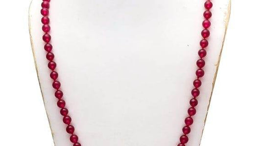 Red Agate Hakik Japa Mala – 108+1 Beads (6mm) - Aemorio