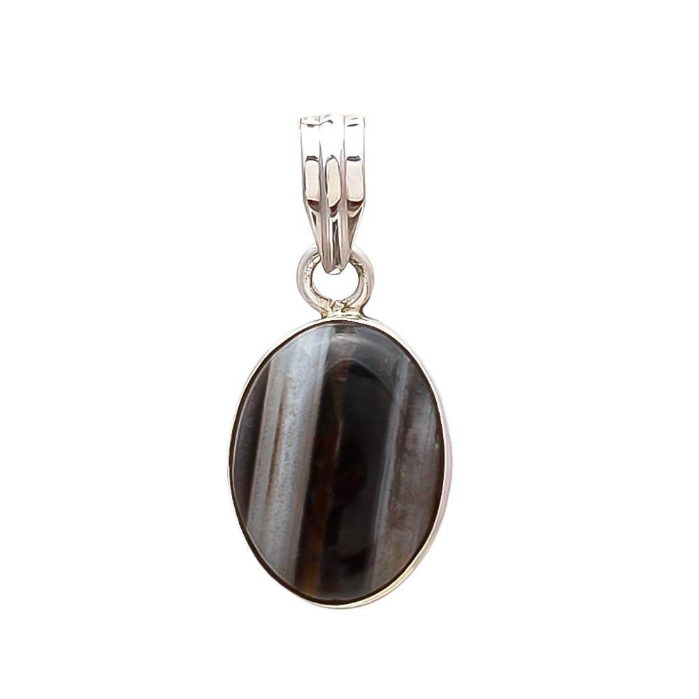 Black & White Sulemani Hakik Agate Pendant - Aemorio
