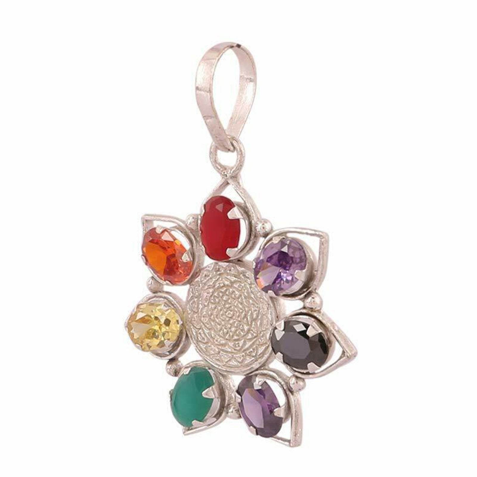 7 Chakra Sri Yantra Pendant – Spiritual Energy & Style - Aemorio