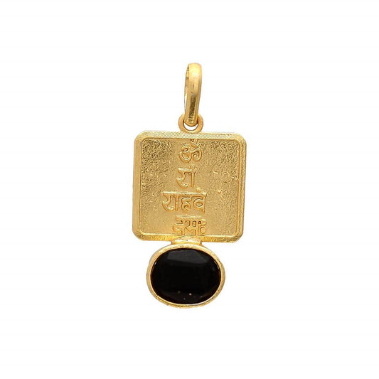 Gomed Stone Guru Rashi Pendant for Prosperity - Aemorio