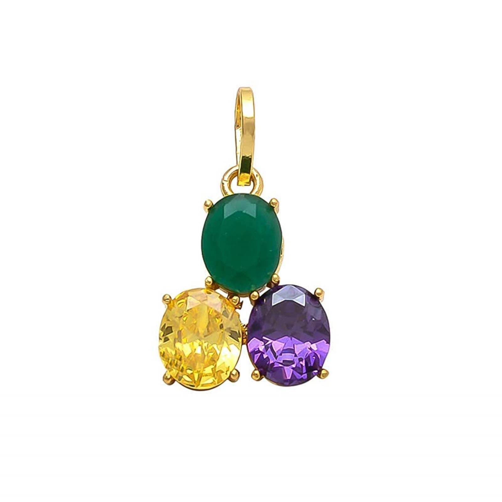 Elegant Ruby & Yellow Sapphire Pendant for Men & Women - Aemorio