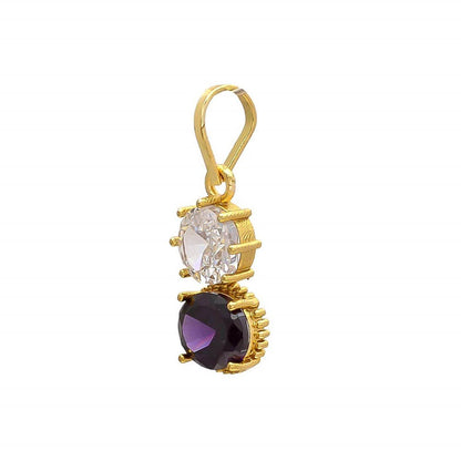 Zircon & Blue Sapphire Pendant for Luck & Protection - Aemorio