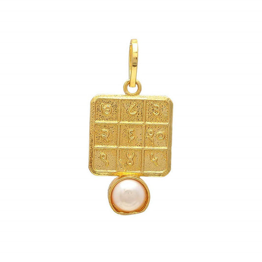 Cancer Zodiac Pearl Stone Pendant – Moon Remedy - Aemorio