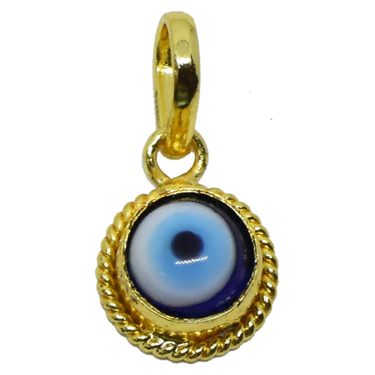 Small Evil Eye Stone Pendant – Protection & Positivity Ward off negativity with this elegant, powerful charm - Aemorio