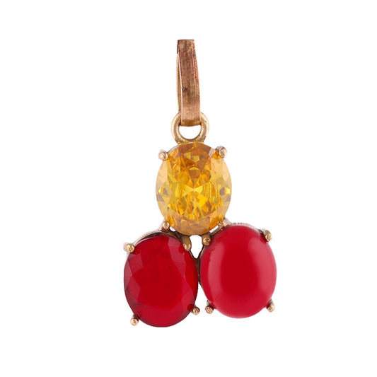 Elegant Panchdhatu Bracelet with Gemstones for Healing - Aemorio