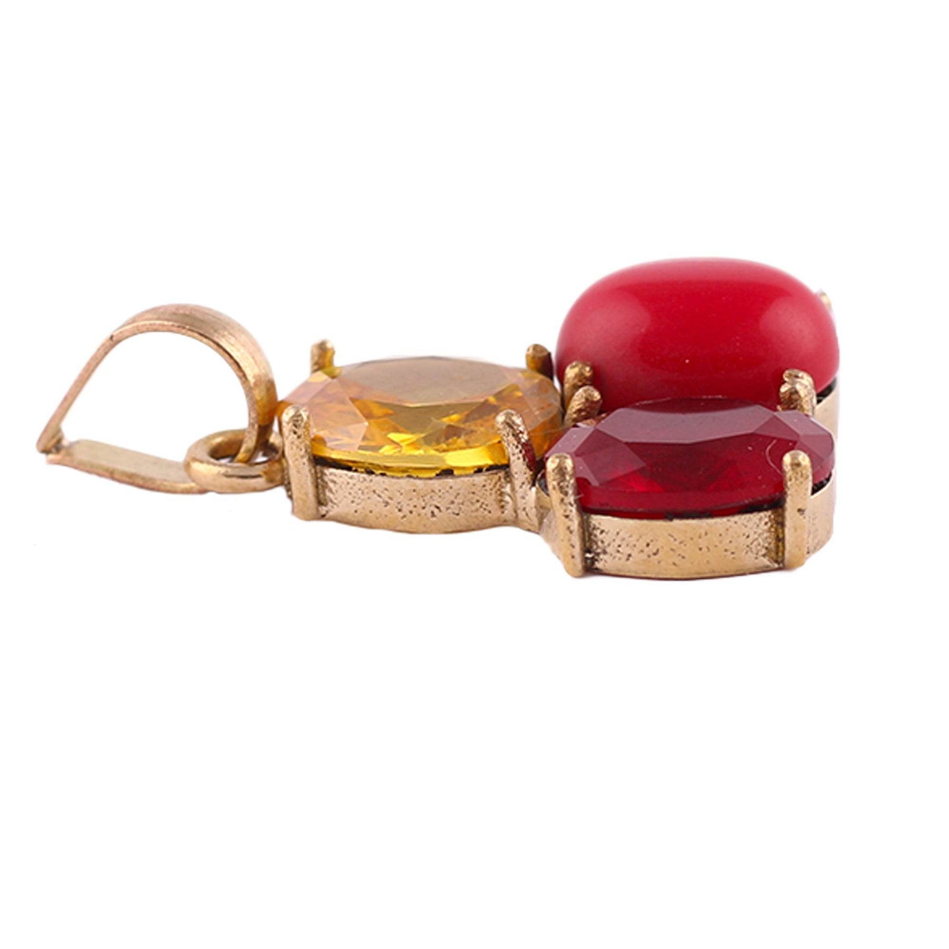 Elegant Panchdhatu Bracelet with Gemstones for Healing - Aemorio