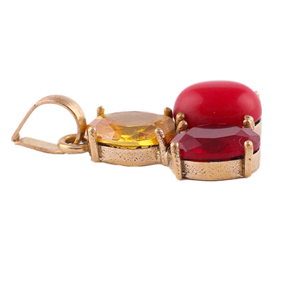 Elegant Panchdhatu Bracelet with Gemstones for Healing - Aemorio