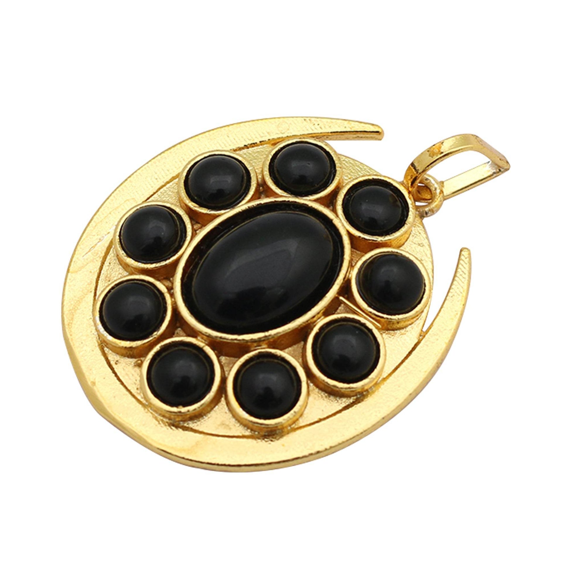 Shani Kawach Nazar Stone Pendant for Unisex - Aemorio
