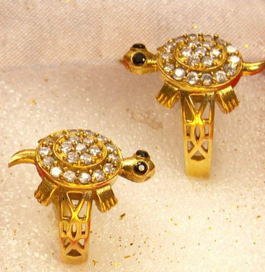 Meru Tortoise Ring in Ashtadhatu – Symbol of Prosperity - Aemorio