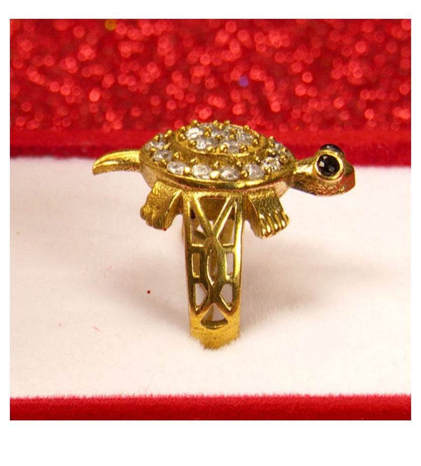 Meru Tortoise Ring in Ashtadhatu – Symbol of Prosperity - Aemorio
