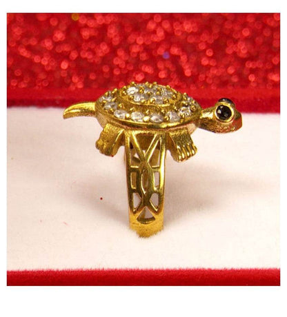 Meru Tortoise Ring in Ashtadhatu – Symbol of Prosperity - Aemorio