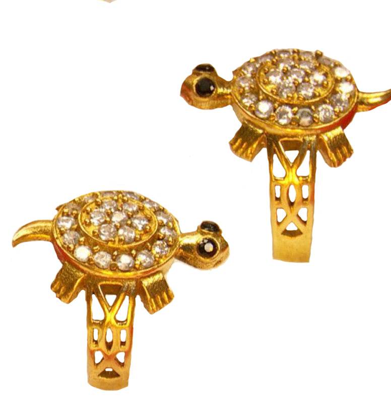 Meru Tortoise Ring in Ashtadhatu – Symbol of Prosperity - Aemorio