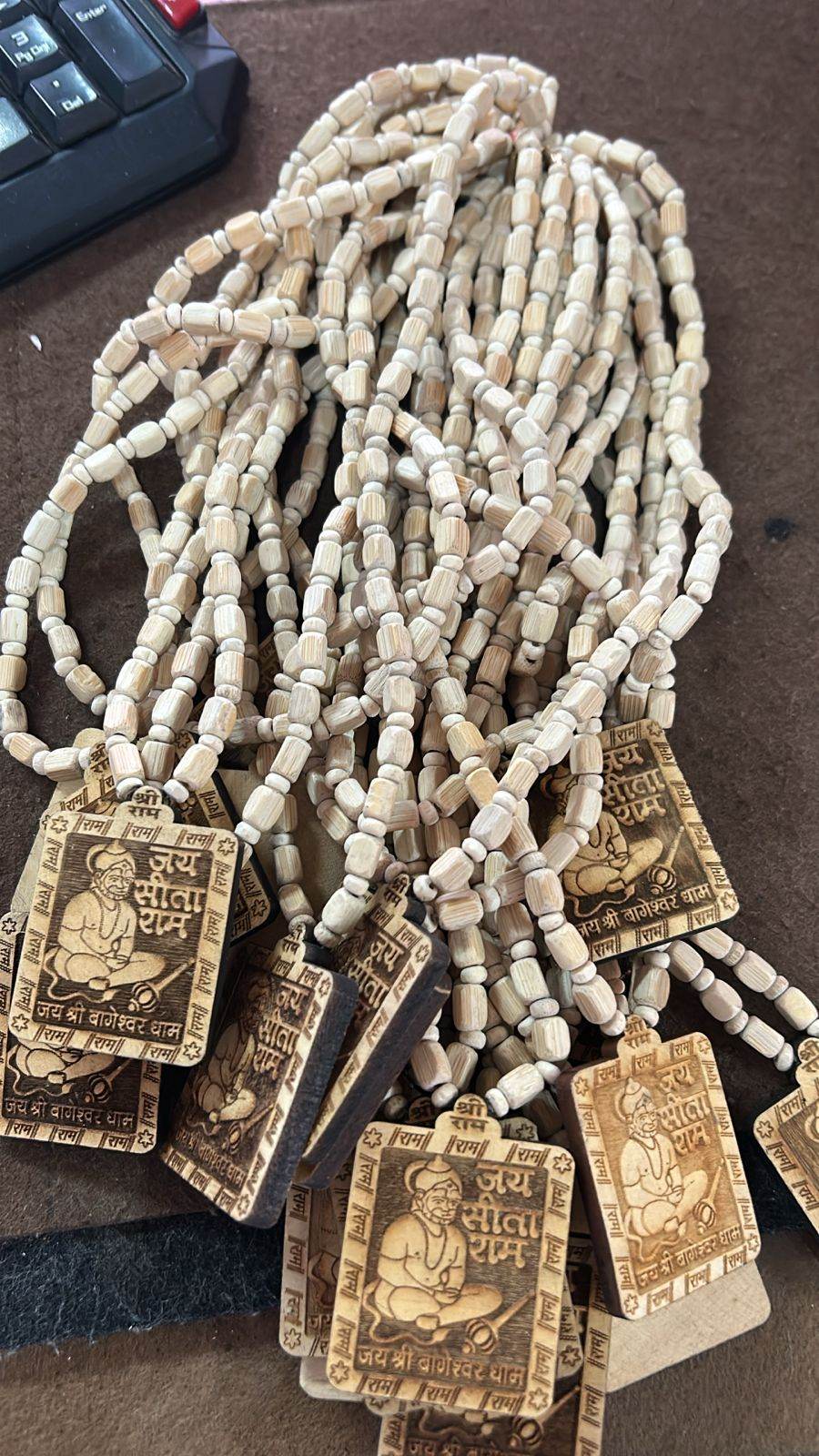 🕉️ Bageshwar Dham Hanuman Ji Tulsi Mala – Spiritual Power in Every Bead - Aemorio