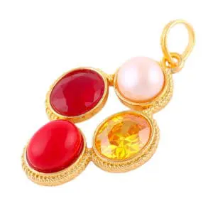 Red coral clearance and yellow sapphire