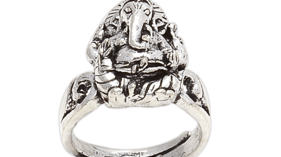 Ganesh Ring 925 Sterling Silver Elephant Great Ganesha Blessing Lord of  Success Wealth Wisdom Ohm Aum Talisman Amulet Good Luck Om Symbol - ELIZ  Jewelry and Gems