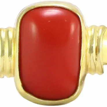 Coral Ring at Rs 726/piece | मूंगे की अंगूठी in Jaipur | ID: 4326628673