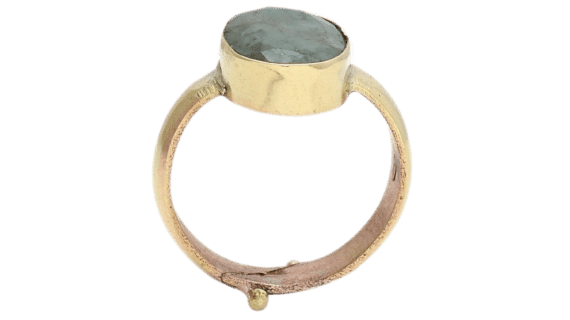 Natural & 100% Original Emerald Stone Panchdhatu Adjustable Ring (Panna Ring)