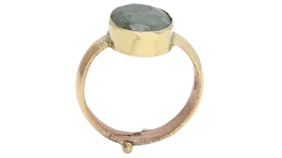Natural & 100% Original Emerald Stone Panchdhatu Adjustable Ring (Panna Ring)