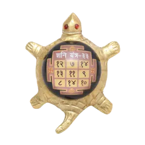 TORTOISE (KACHUA) SHANI KAVACH YANTRA 3D GLASS