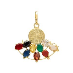 Navratan Stone with Sri Yantra Pendant/Locket for Men & Women