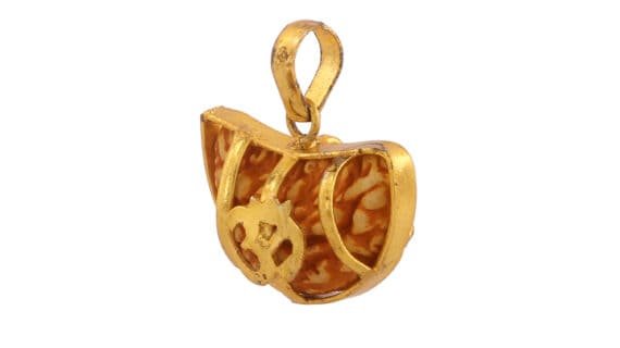 Ek Mukhi Rudraksha Om Pendant