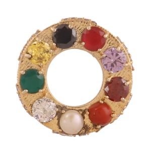 Donut Shape Navratan Pendant